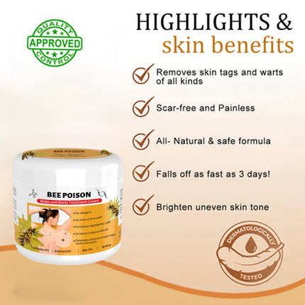 šLOVILDS⢠Bee Poison Mole and Wart Treatment Cream
